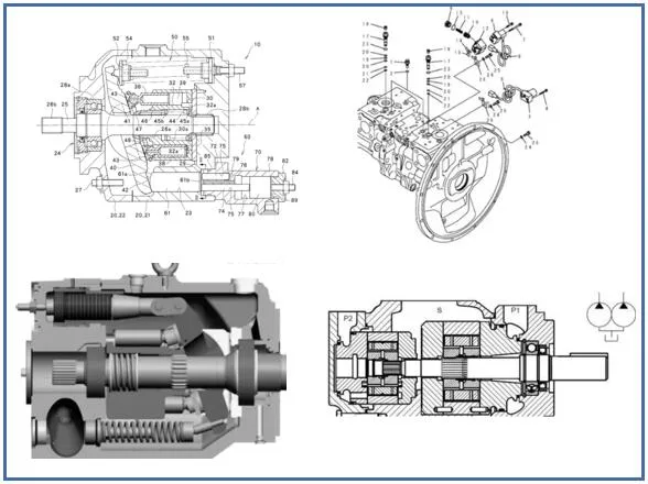 Parker Denison PV20 Series Axial Piston Variable Hydraulic Pump High Pressure Oil Pump